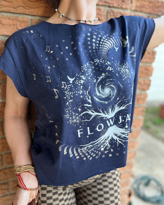 FlowJam ~ Crop ~ Midnight Blue