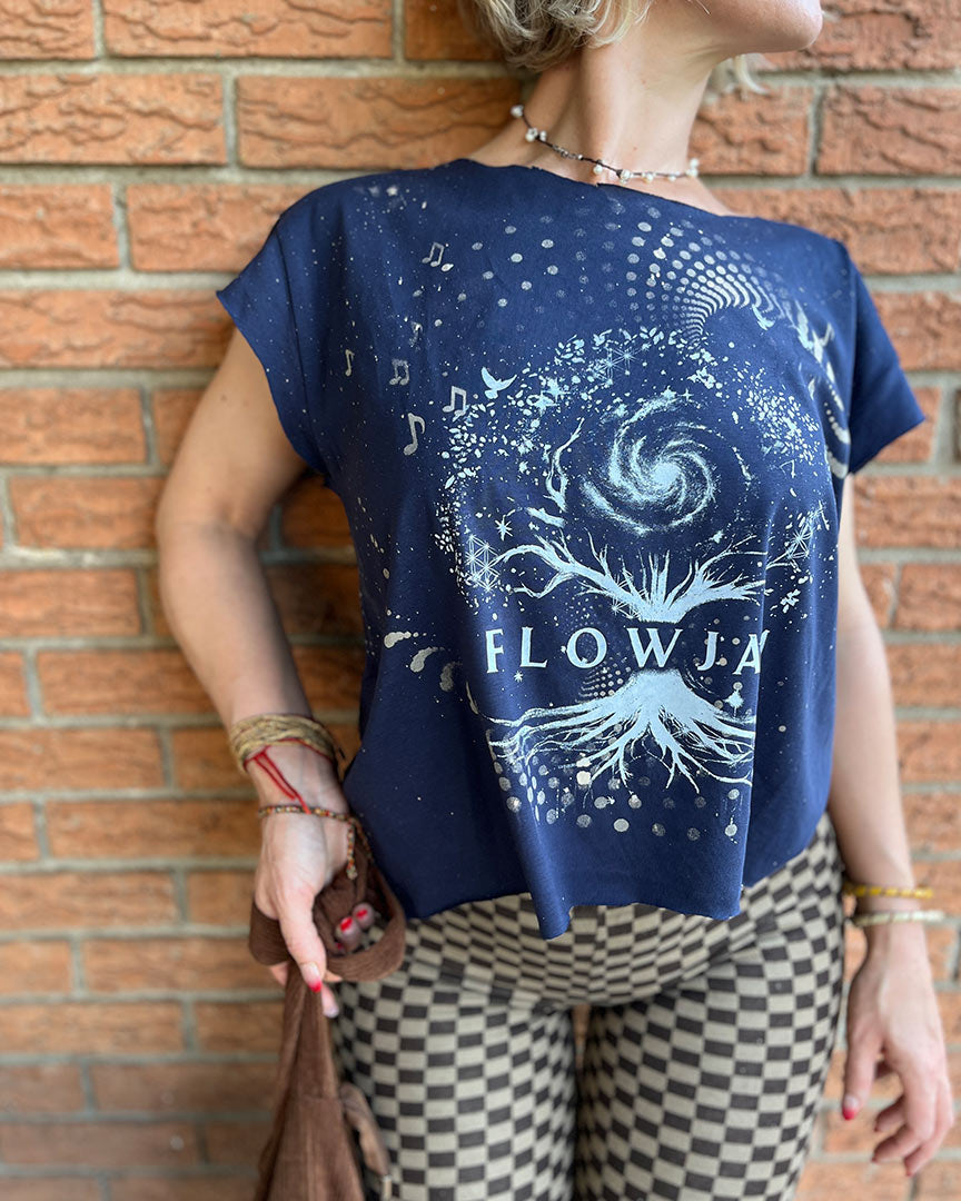 FlowJam ~ Crop ~ Midnight Blue